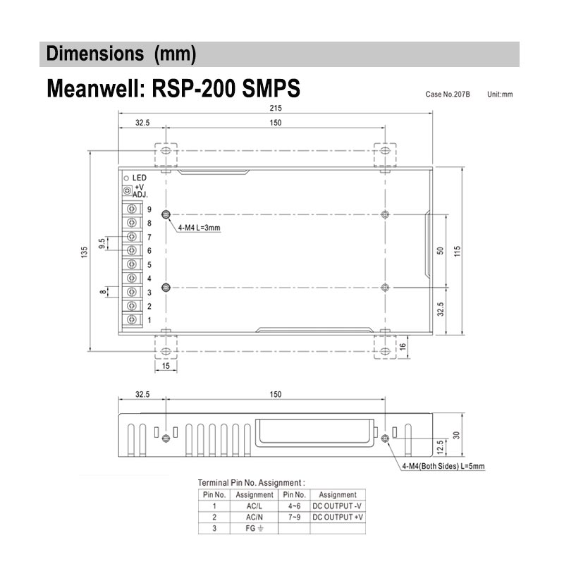 RSP-200-24 - Meanwell - SMPS